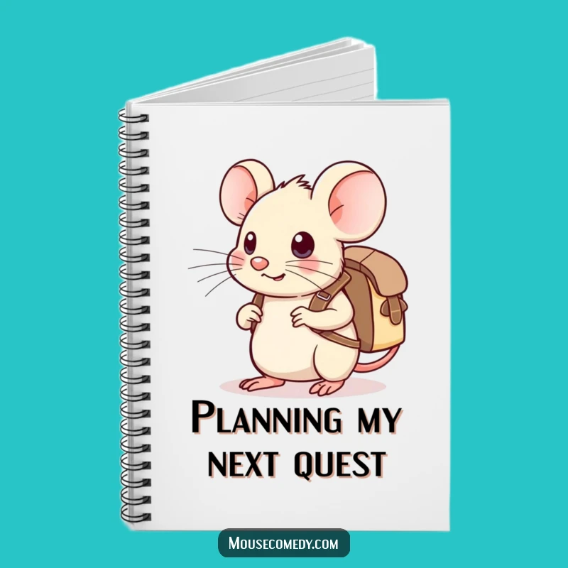 Funny Kawaii Mouse Notebook: Adventure Journal, Ideal Humorous Gift