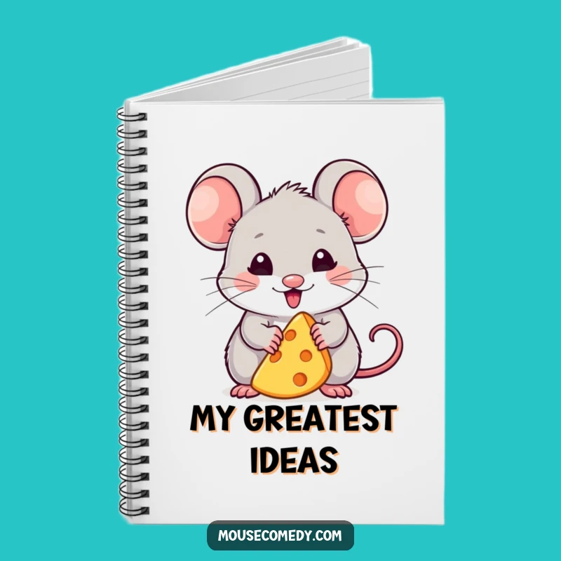 Funny Kawaii Mouse Notebook: Cheese Lover's Journal - Cute Stationery Gift!