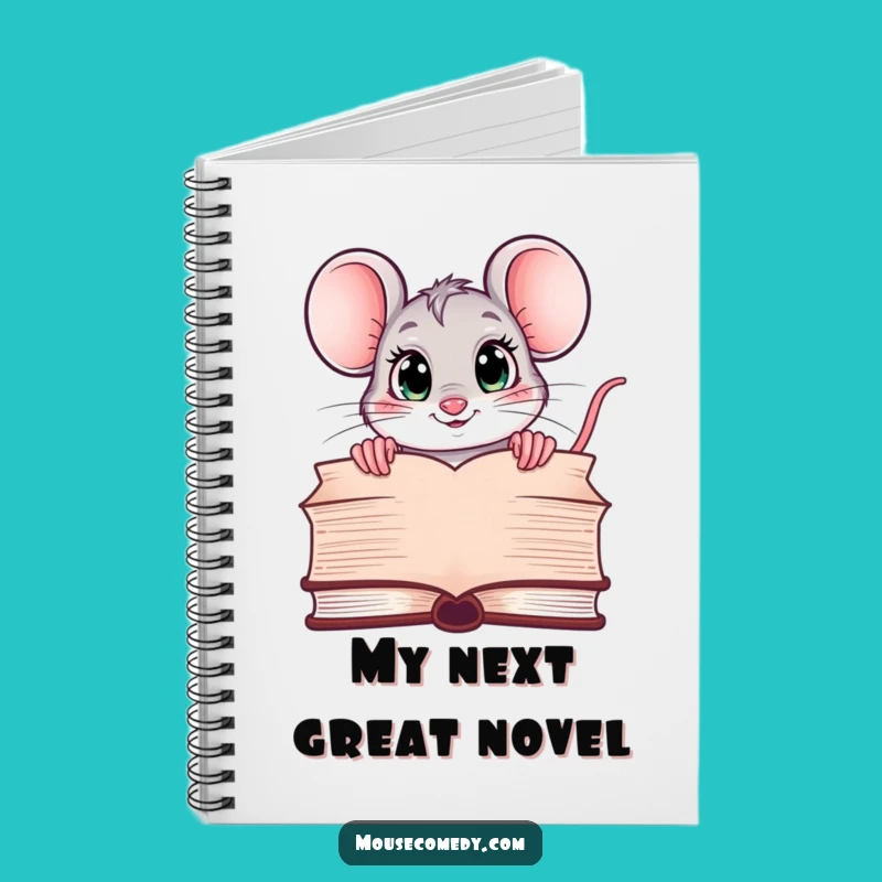 Funny Kawaii Mouse Notebook: Curious Reader's Journal - Cute Stationery Gift!