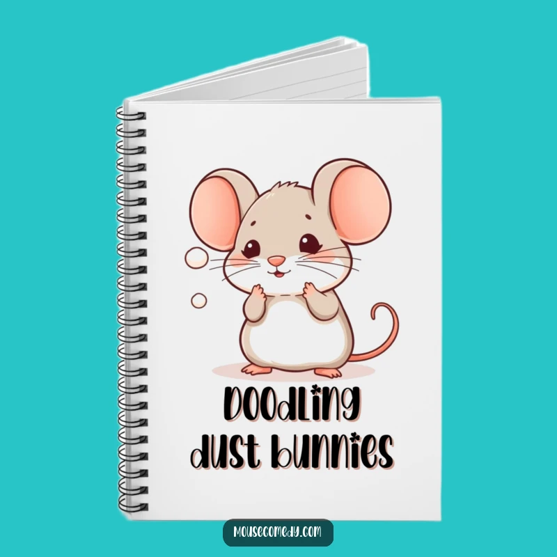 Funny Kawaii Mouse Notebook: Dust Mote Journal, Ideal Humorous Gift