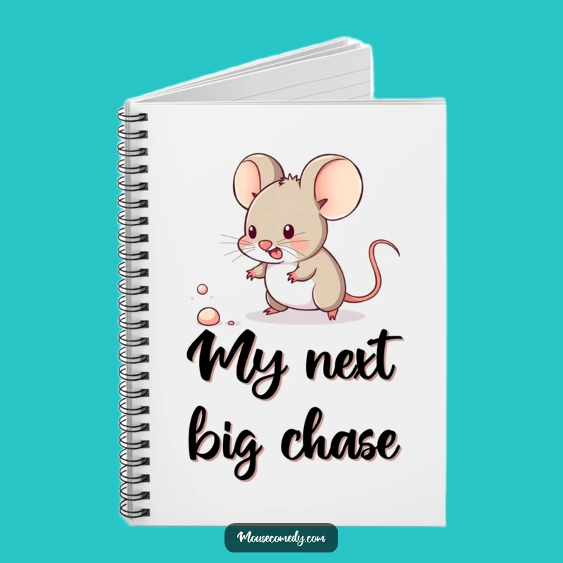 Funny Kawaii Mouse Notebook - Jot Down Adventures, Tiny Hero Diary