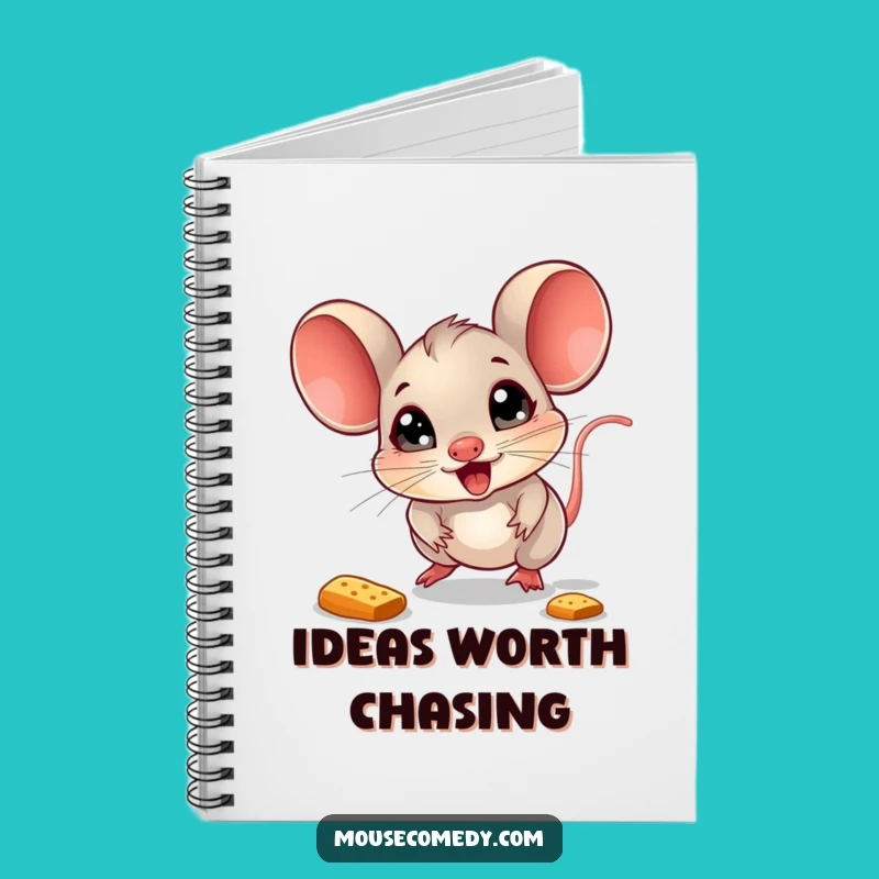 Funny Mouse Crumb Chasing Notebook: Jot Down Your Joyful Thoughts, Funny Gift