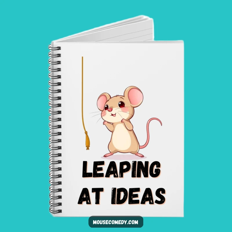 Funny Mouse Leap Notebook - Jot Down Playful Ideas, Great Funny Gift!