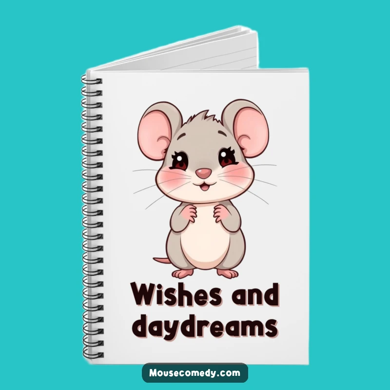 Funny Shy Mouse Notebook: Jot Down Gentle Thoughts