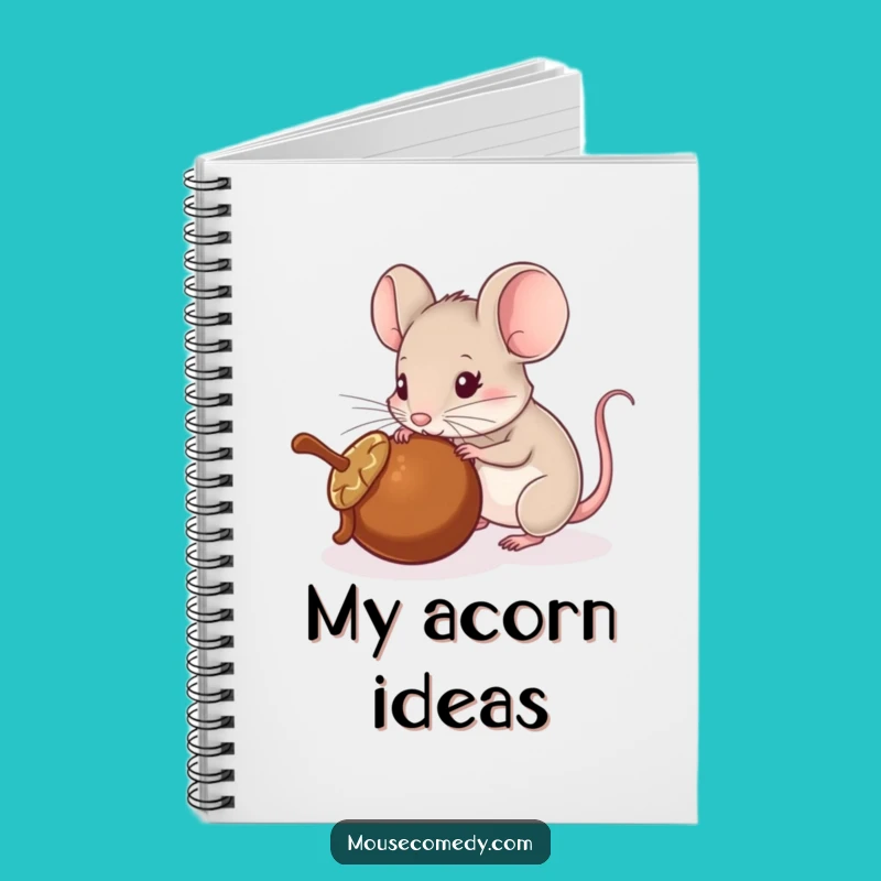 Funny Mouse Notebook: Acorn Pusher - Journal Gift!