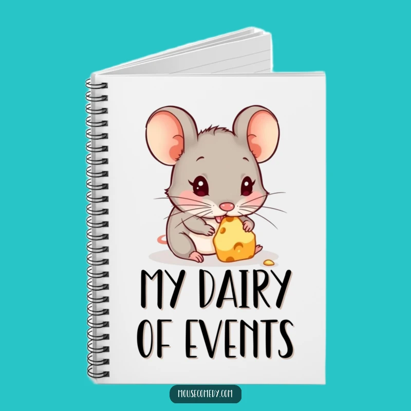 Funny Cheese Thoughts Notebook - Cute Mouse Jotting Ideas Gift