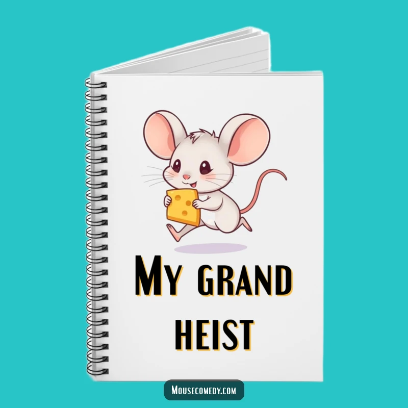 Funny Mouse Cheese Notebook - Jot Down Ideas with Humor!