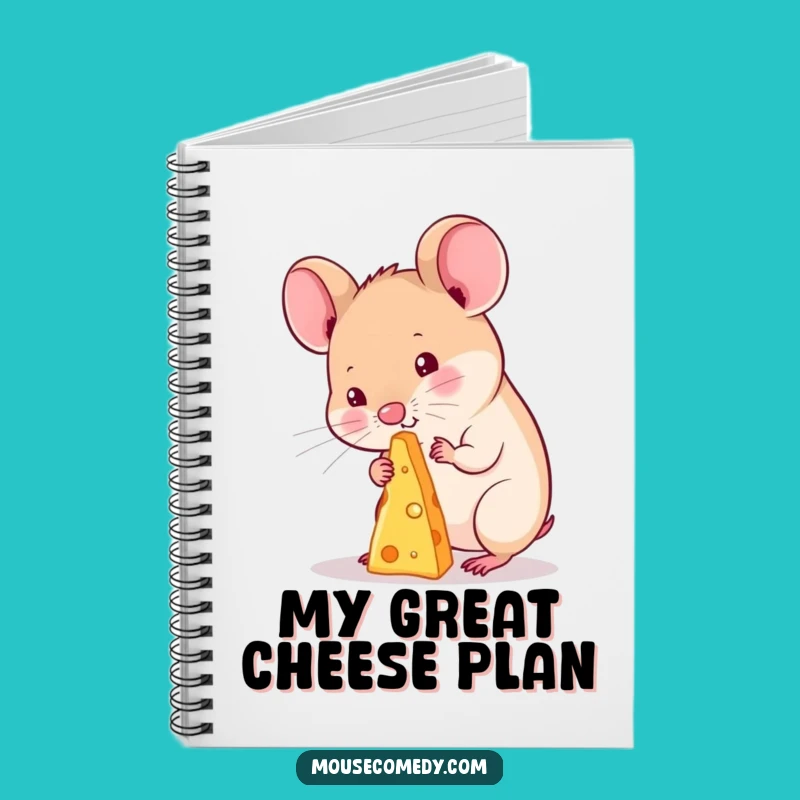Funny Kawaii Mouse Cheese Notebook: Hilarious Journal for Your Thoughts