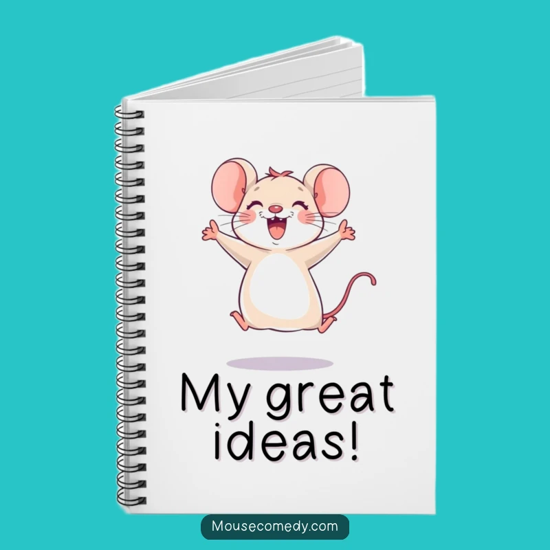 Funny Joyful Mouse Leap Notebook: Jot Down Ideas with a Smile, Great Funny Gift!