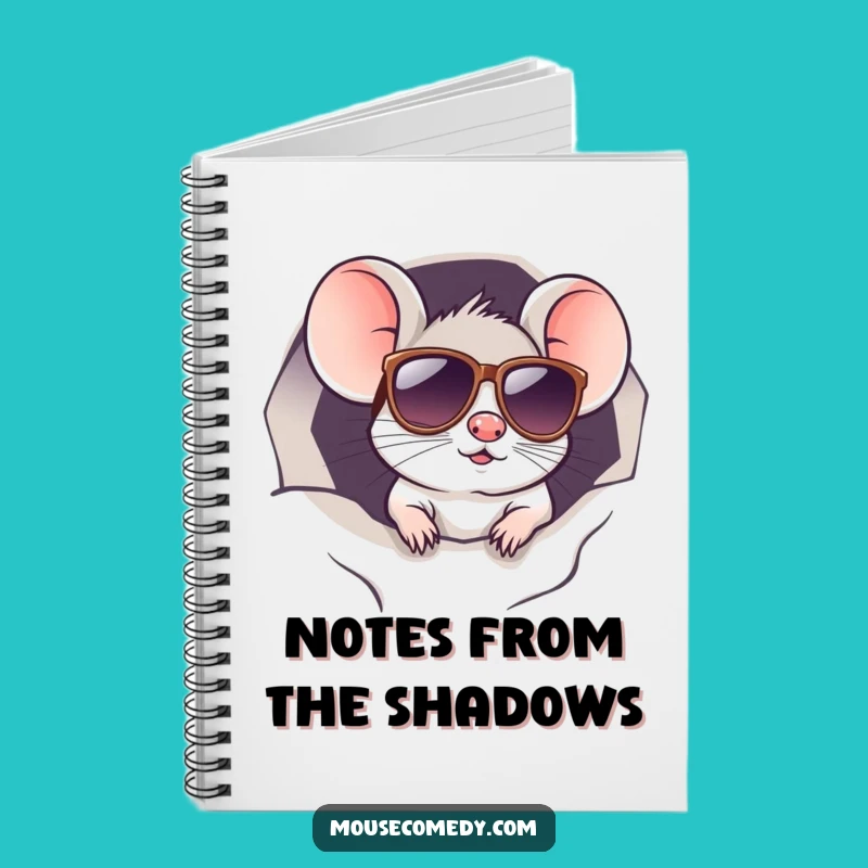 Funny Kawaii Mouse Sunglasses Notebook: Jot Down Your Secret Plans Funny Gift!