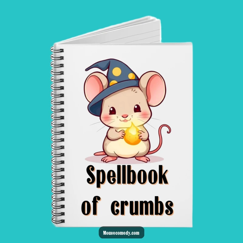 Funny Kawaii Wizard Mouse Notebook: Magic Crumb, Perfect for Spells