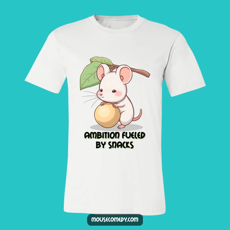 Funny Big Seed Mouse T-Shirt: Ambitious Effort & Tiny Strength