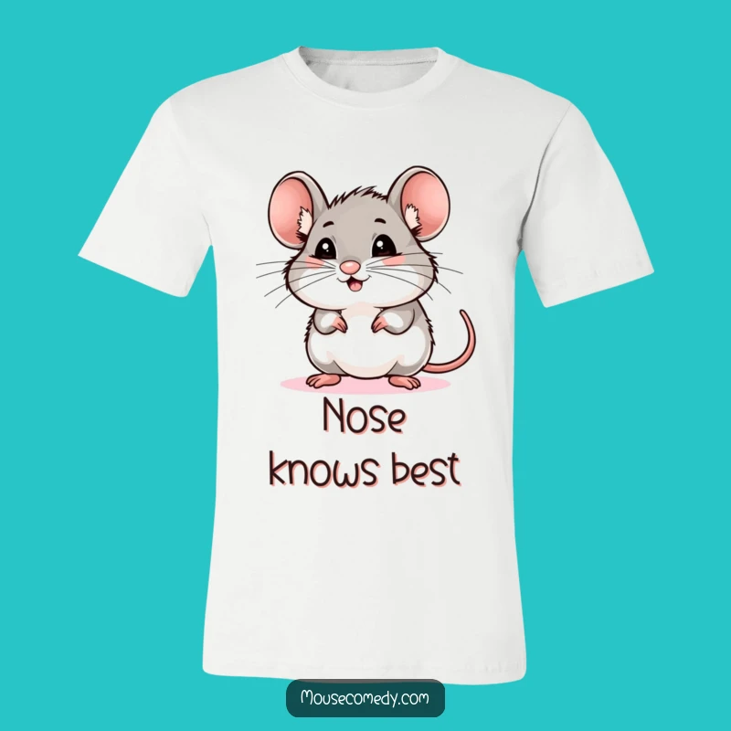 Funny Excited Mouse Whiskers T-Shirt - Hilarious Animal Tee, Ideal Funny Gift!