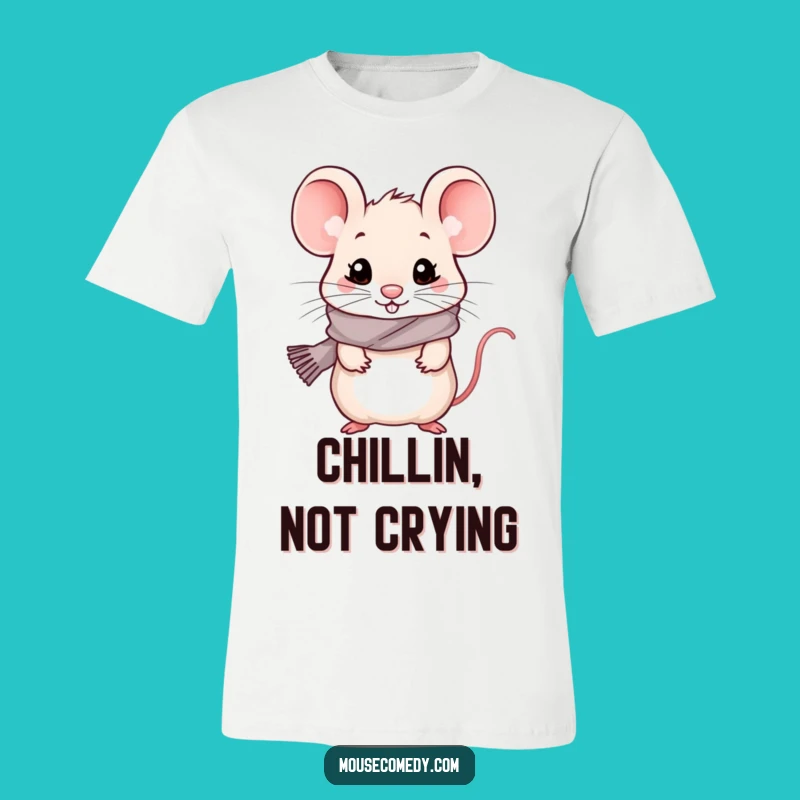 Funny Kawaii Mouse T-Shirt - Winter Ready, Cute & Comical Creature