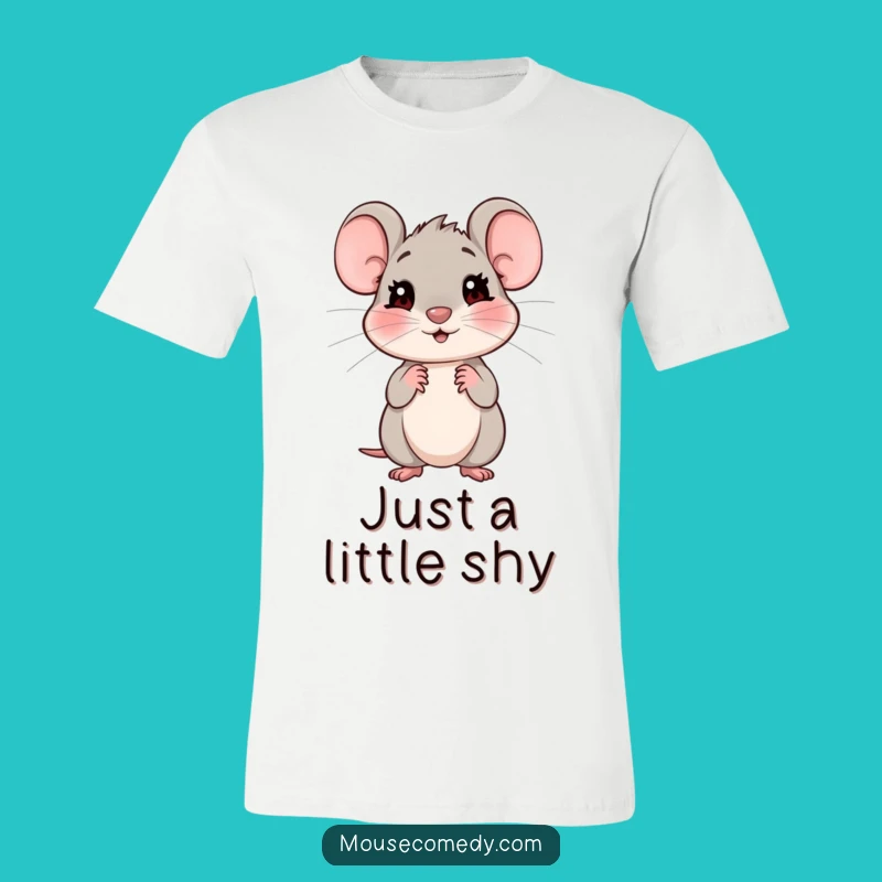 Funny Shy Mouse T-Shirt: Wear Your Gentle Demeanor
