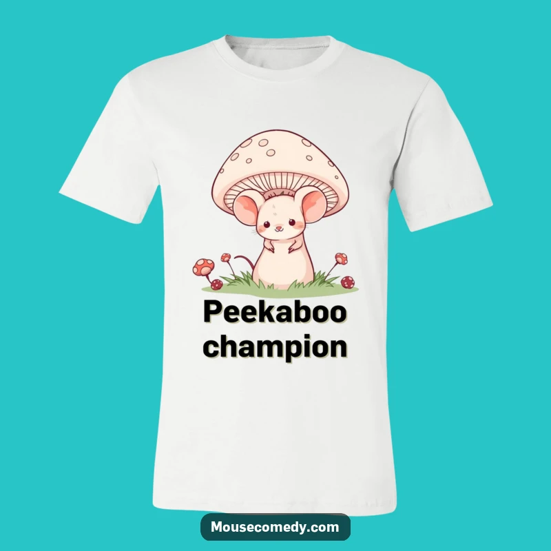 Funny Shy Mouse T-Shirt: Woodland Whimsy & Gentle Humor