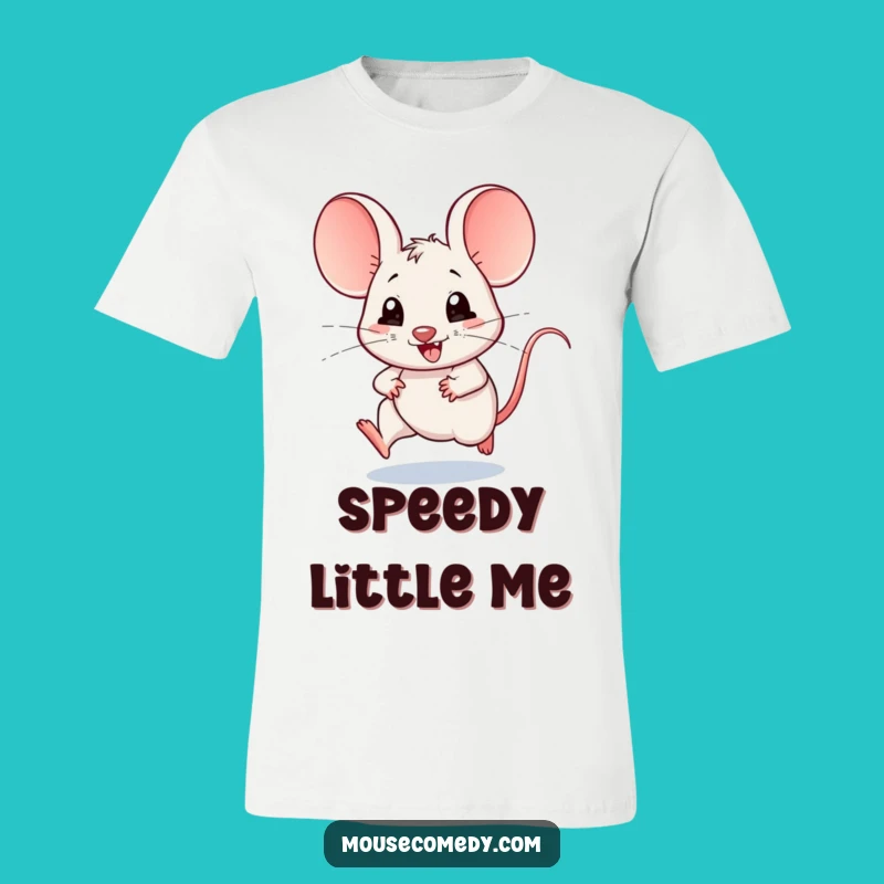 Funny Kawaii Mouse T-Shirt: Joyful Scampering Big Ears Tee - Cute Gift Idea!