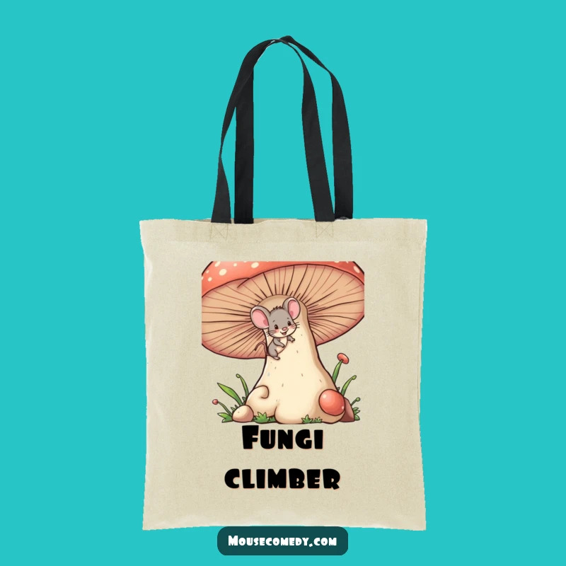 Funny Mischievous Mouse Tote Bag - Winking Climber Accessory, Practical Funny Gift