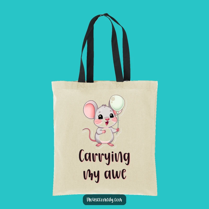 Funny Kawaii Mouse Surprise Balloon Tote Bag: Carry Your Excitement Funny Gift!