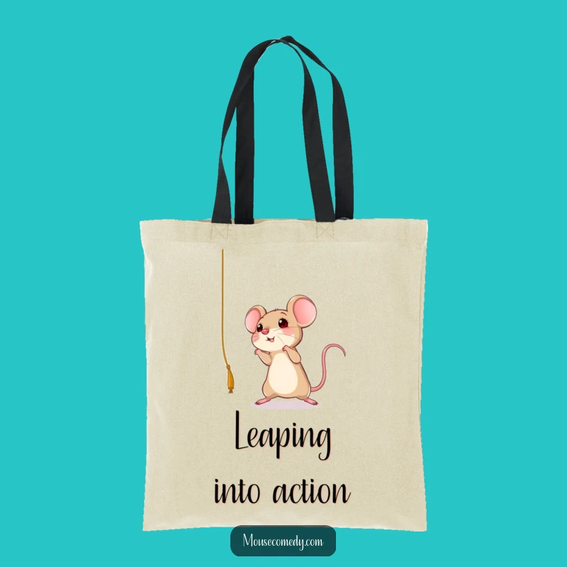 Funny Mouse String Tote Bag - Playful Carryall, Great Funny Gift!