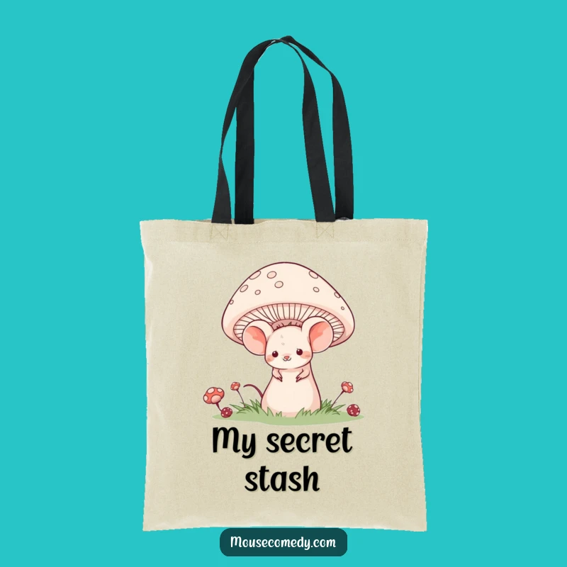Funny Shy Mouse Tote Bag: Carry Woodland Whimsy Everywhere