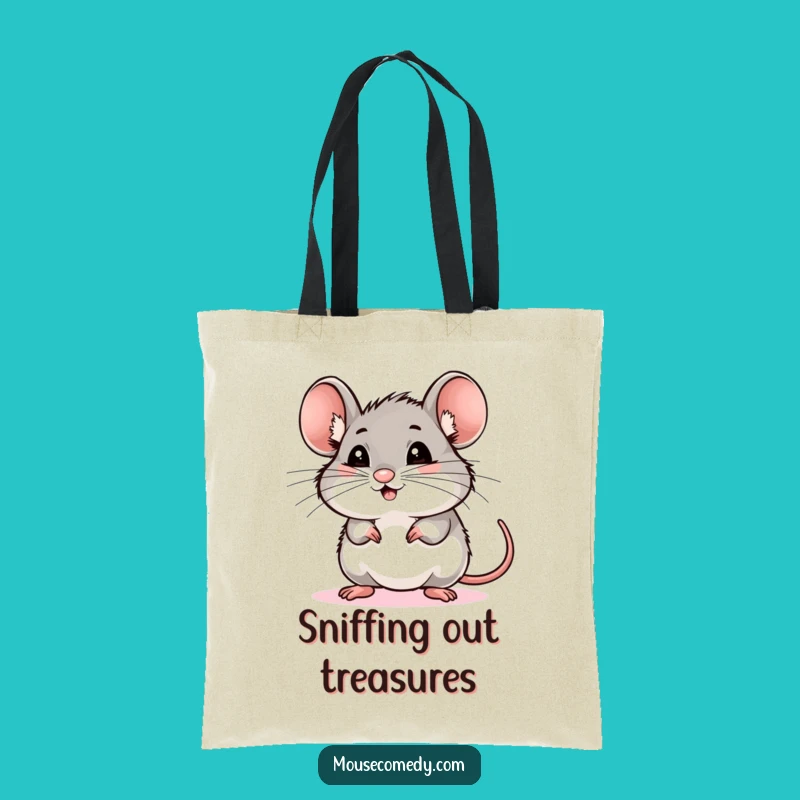 Funny Mouse Whiskers Tote Bag - Stylish & Humorous Carryall, Great Funny Gift!